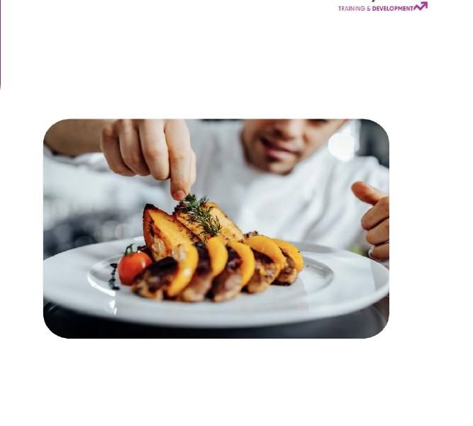 A plated dish prepared during the Top Chef activity